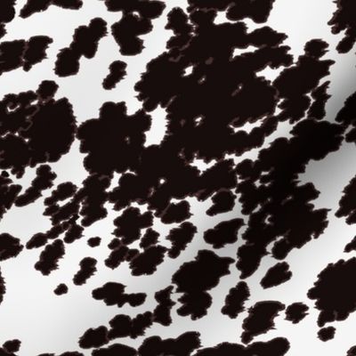 Cow Spots Pony Hide Black & White