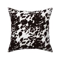 Cow Spots Pony Hide Black & White