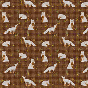 Fox and the Houndstooth - Brown