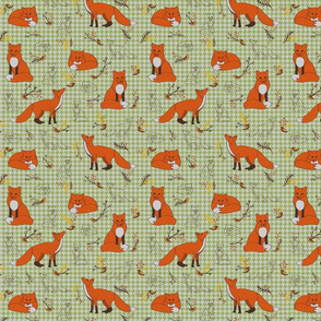 Fox and the Houndstooth - Green