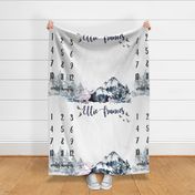 42"x36" ghost town adventure milestone blanket personalized