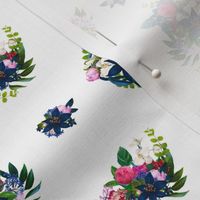 FLORAL TROPICAL BREASTS with blue florals