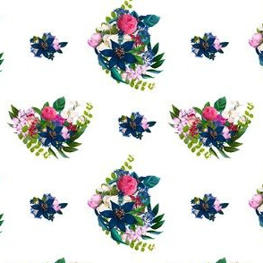 FLORAL TROPICAL BREASTS with blue florals