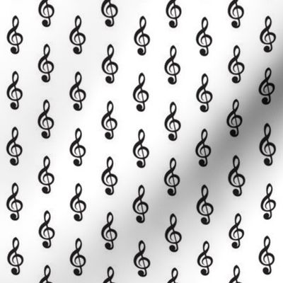 tiny treble clef pattern