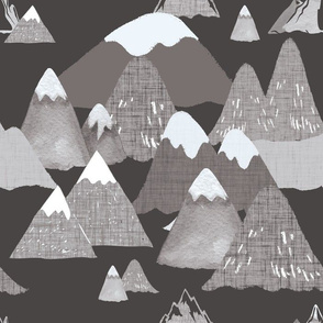 gray mountains 