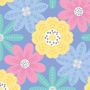 Pastel Doodle Floral