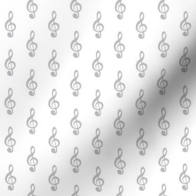 tiny grey treble clef pattern