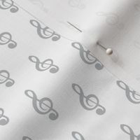 tiny grey treble clef pattern