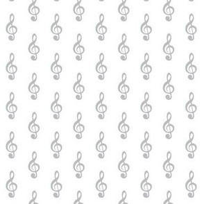 tiny grey treble clef pattern