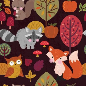 Fall Woodland Animals