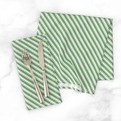 Kelly Green & White Candy Cane Stripes