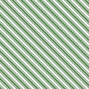 Kelly Green & White Candy Cane Stripes