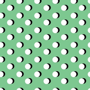Abstract_geometric_pattern_polkadots_green_stock