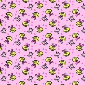 (3/4" scale) Bee Mine - Pink - valentines day C20BS