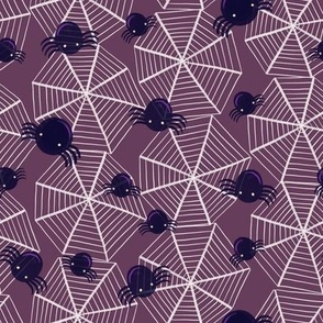 Halloween - Itsy Bitsy Spiderweb-Purple