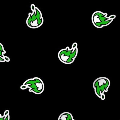  Cute punk rock flame background pattern. 