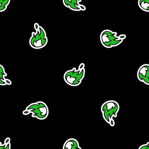  Cute punk rock flame background pattern. 