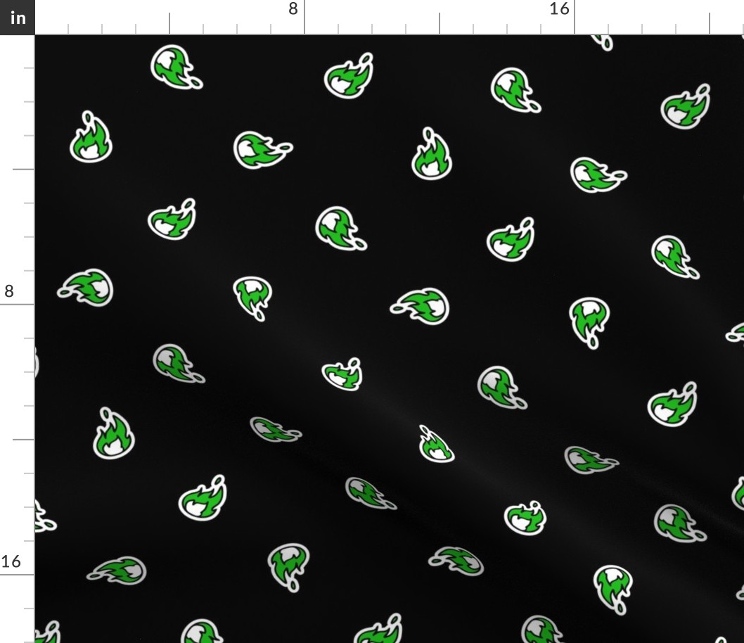  Cute punk rock flame background pattern. 