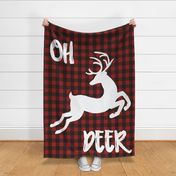 54x72" Oh deer buffalo plaid