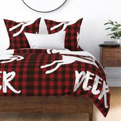 54x72" Oh deer buffalo plaid