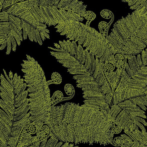 HAPU'U FERN black and green 