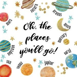 6" square: oh, the places you'll go! 