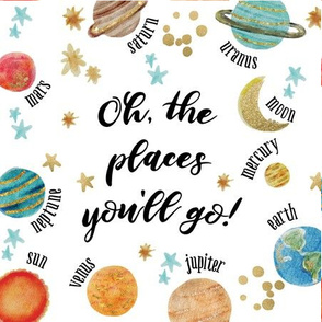 9" square: oh, the places you'll go! 