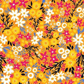 Rustic Floral (Orange)