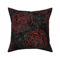 Textured Red Roses