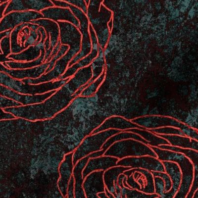 Textured Red Roses