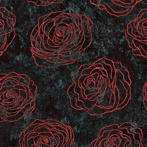 Textured Red Roses