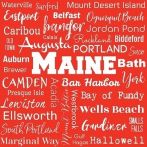 Cities of Maine, red