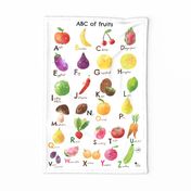 ABC of fruitsTea Towel 