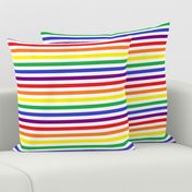 Crayon Stripes on White - 1/2 inch