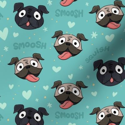 Small Pug Squish Love