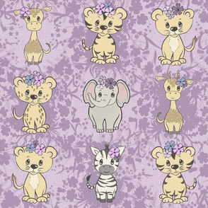 Safari for the Little Princess in Amethyst and Lilac