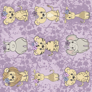 Safari for the Little Princess in Amethyst and Lilac - rotated