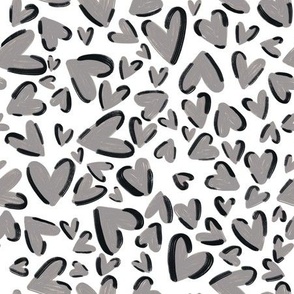 Leopard Hearts Fabric, Wallpaper and Home Decor