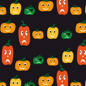 Funny Pumpkin Halloween pattern