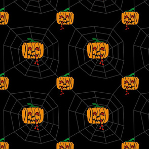 Funny Pumpkin Halloween pattern