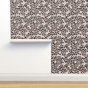 Little animal print texture reptile spots and bubbles off white black