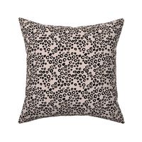 Little animal print texture reptile spots and bubbles off white black