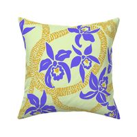 Ilima Lei and Orchid-Yellow and purple