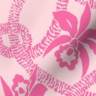 textile-Ilima Lei and Orchid final-pink and beige