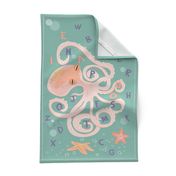 Alphabeto the Octopus Tea Towel 