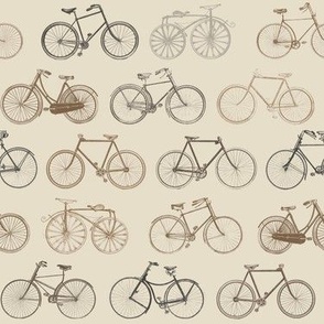 Vintage Bikes sepia