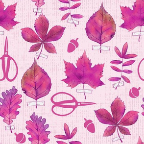 Autumn Leaves Pink