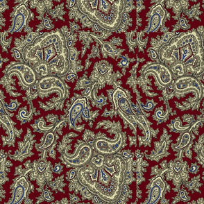  Paisley Pattern_Red