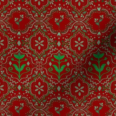 Moroccan Christmas red