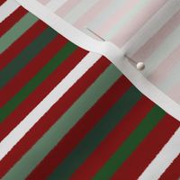 Christmas stripes red